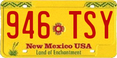 NM license plate 946TSY