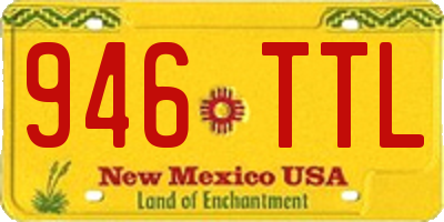 NM license plate 946TTL