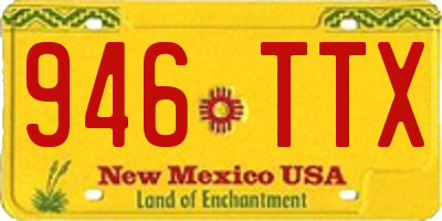 NM license plate 946TTX