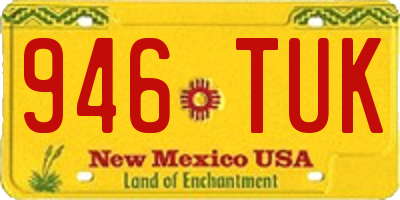 NM license plate 946TUK