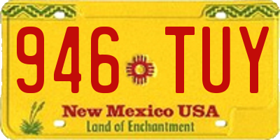 NM license plate 946TUY