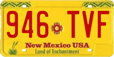 NM license plate 946TVF