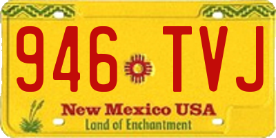 NM license plate 946TVJ