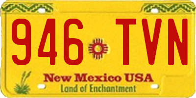 NM license plate 946TVN