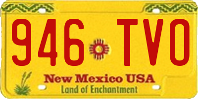 NM license plate 946TVO