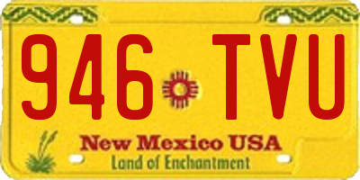 NM license plate 946TVU