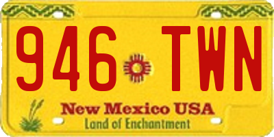NM license plate 946TWN