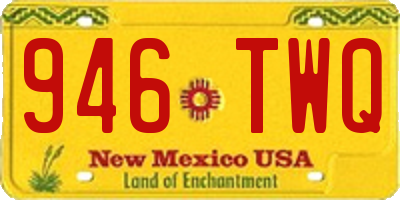 NM license plate 946TWQ