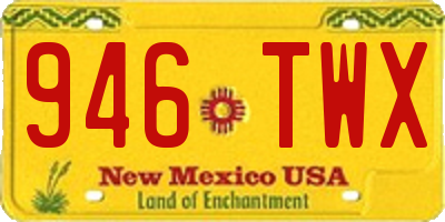 NM license plate 946TWX
