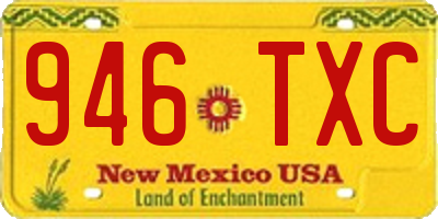 NM license plate 946TXC