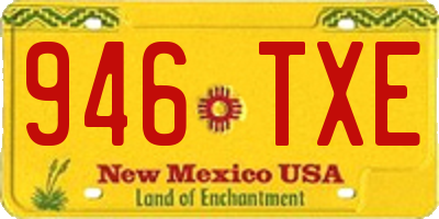 NM license plate 946TXE
