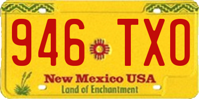 NM license plate 946TXO