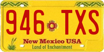 NM license plate 946TXS