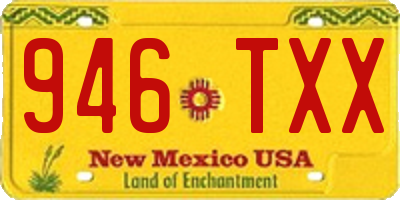NM license plate 946TXX