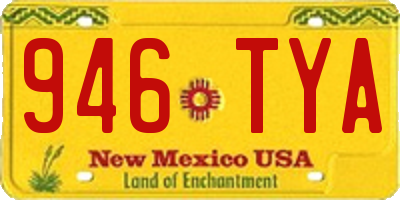 NM license plate 946TYA