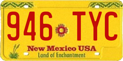 NM license plate 946TYC