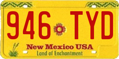 NM license plate 946TYD