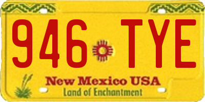 NM license plate 946TYE