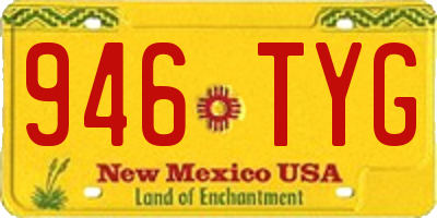NM license plate 946TYG