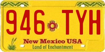 NM license plate 946TYH
