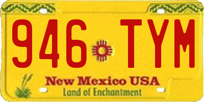 NM license plate 946TYM