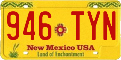 NM license plate 946TYN