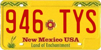 NM license plate 946TYS