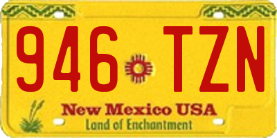 NM license plate 946TZN