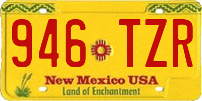 NM license plate 946TZR