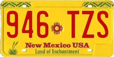 NM license plate 946TZS