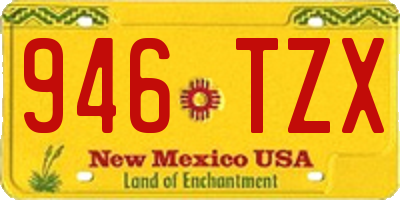 NM license plate 946TZX