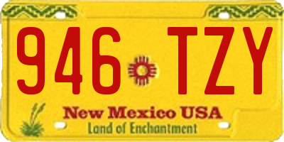 NM license plate 946TZY