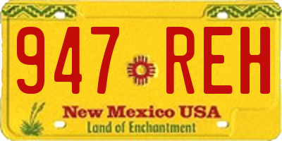 NM license plate 947REH