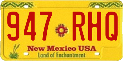 NM license plate 947RHQ