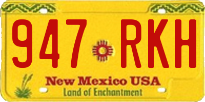 NM license plate 947RKH