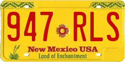 NM license plate 947RLS