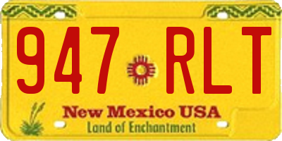 NM license plate 947RLT