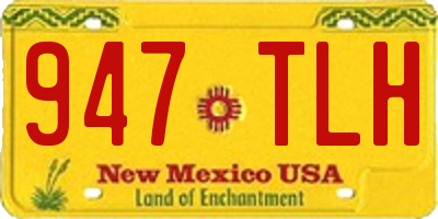 NM license plate 947TLH