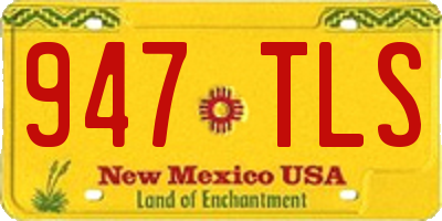 NM license plate 947TLS