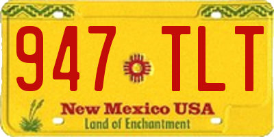 NM license plate 947TLT
