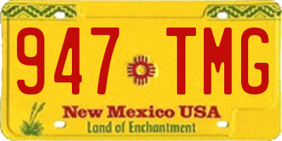 NM license plate 947TMG