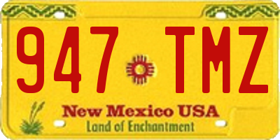 NM license plate 947TMZ