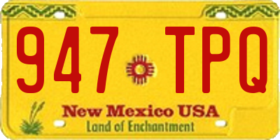 NM license plate 947TPQ