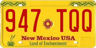 NM license plate 947TQQ