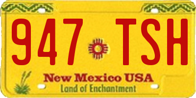 NM license plate 947TSH
