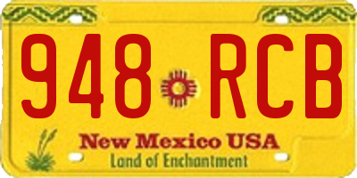 NM license plate 948RCB