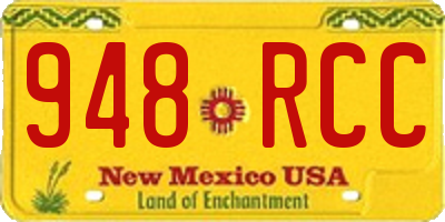 NM license plate 948RCC