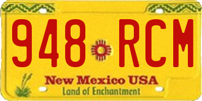 NM license plate 948RCM