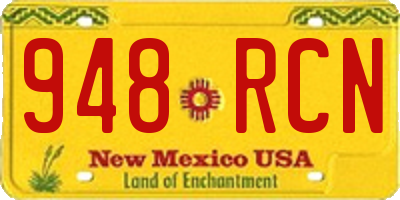 NM license plate 948RCN