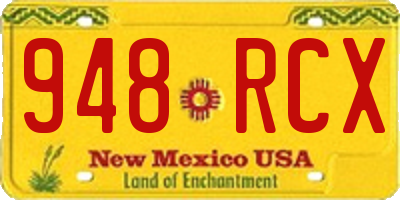 NM license plate 948RCX
